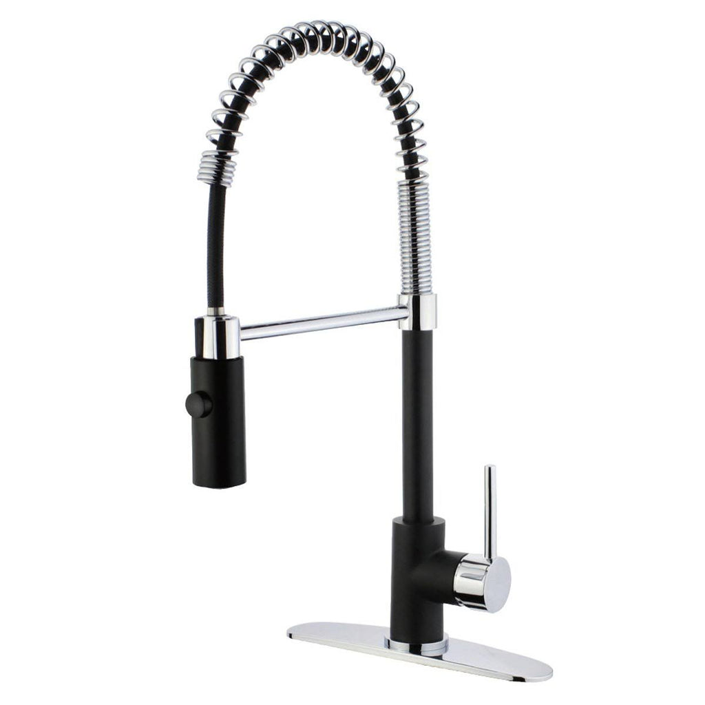 Polished Chrome Pull Down Single Handle Kitchen Faucet I50090