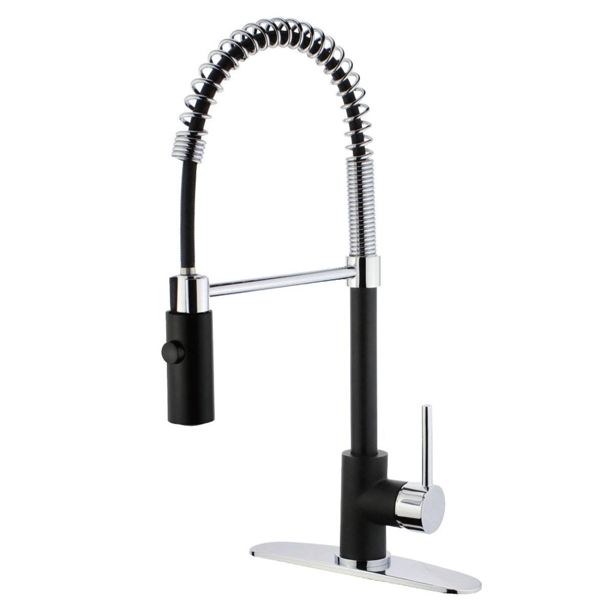 Polished Chrome Pull Down Single Handle Kitchen Faucet I50090