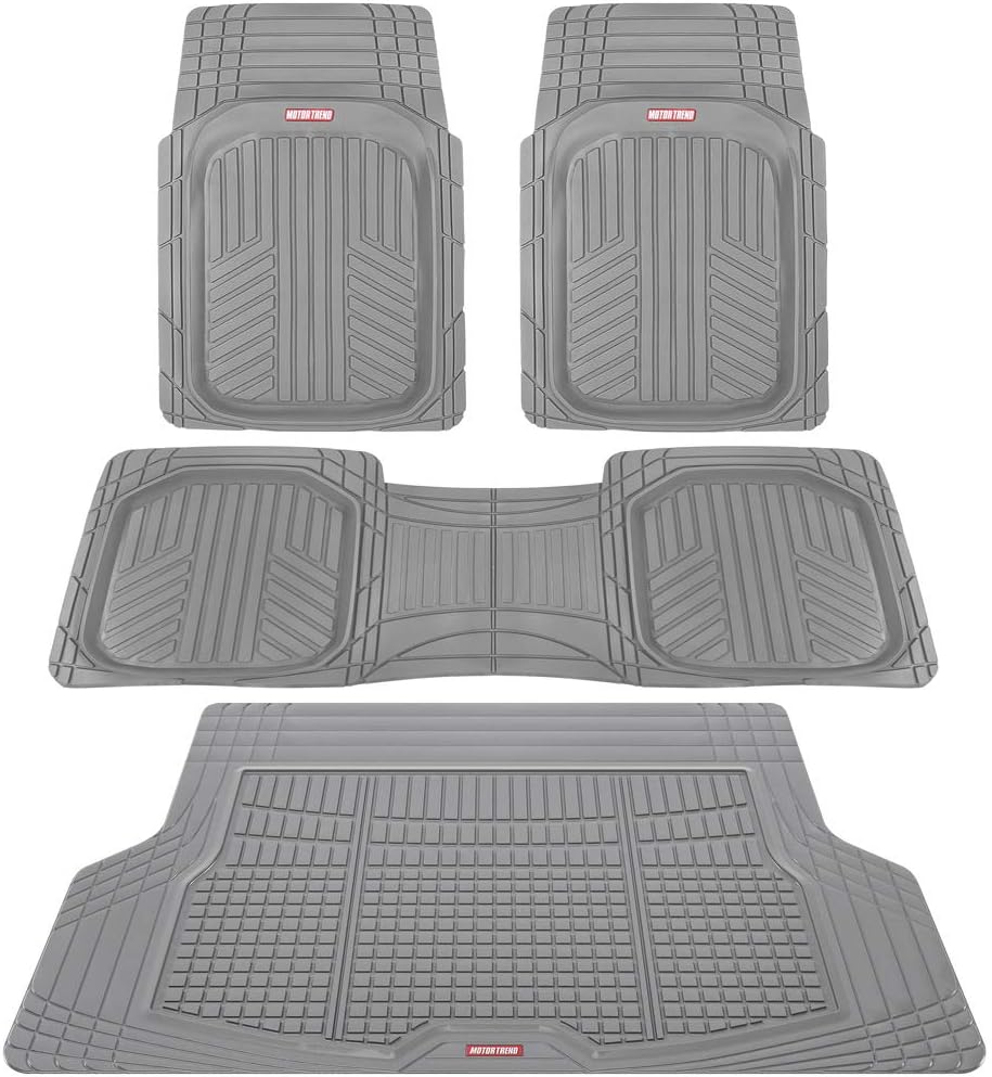 Gray DeepDish Front & Rear Mats with Trunk Cargo Liner Combo Set C66817