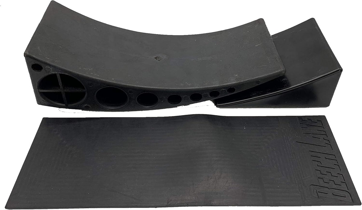 Camper Leveler 1 Pack with Curved Leveler, Chock, and Rubber Grip Mat O793
