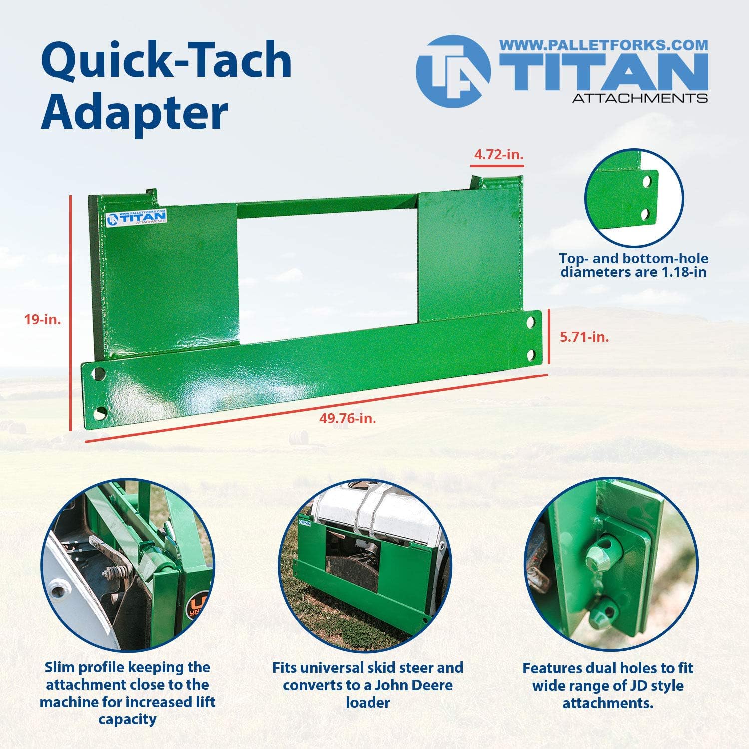 Quick Tach Adapter for Skid Steer O886972