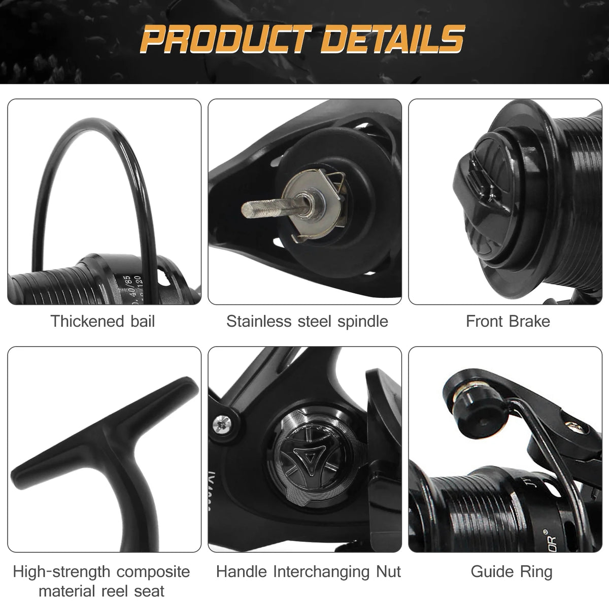 Dual Brake System Fishing Reel with Dual Spool B254966