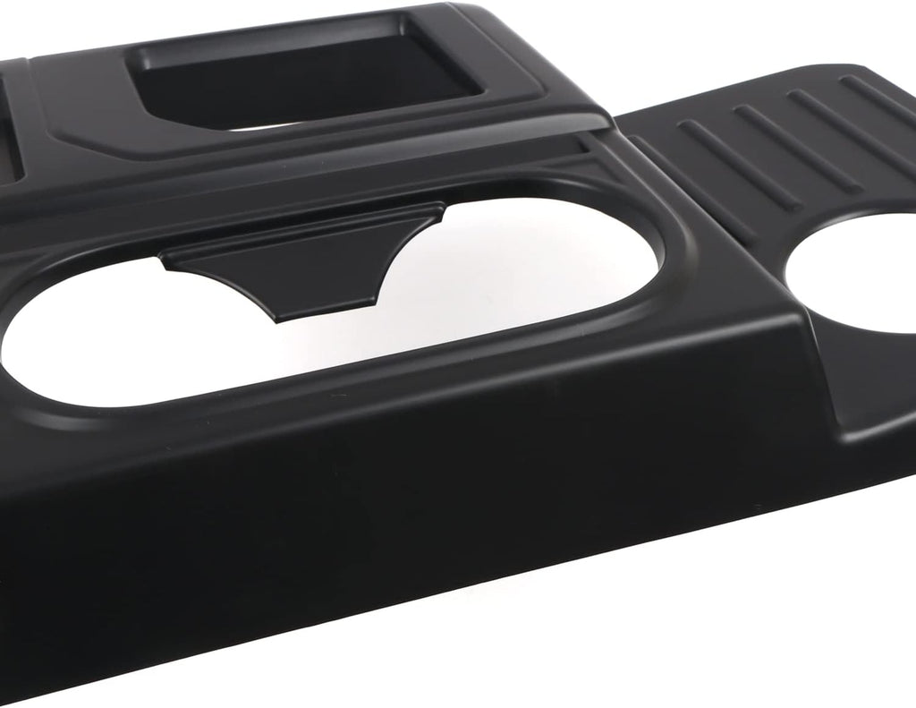 Center Console Gear Shift Box Water Cup Panel Cover ABS Blacking Out 1pc C117665
