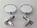 7/8 Inch Chrome Bar End Mirrors F30572