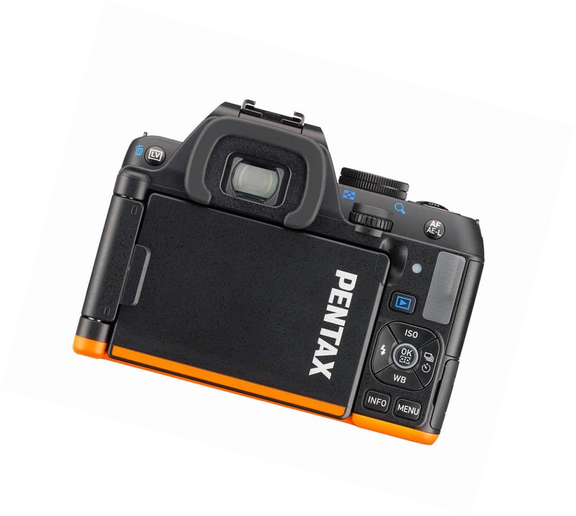 Black/Orange DSLR Camera with 18-50mm & 50-200mm Lenses N6865