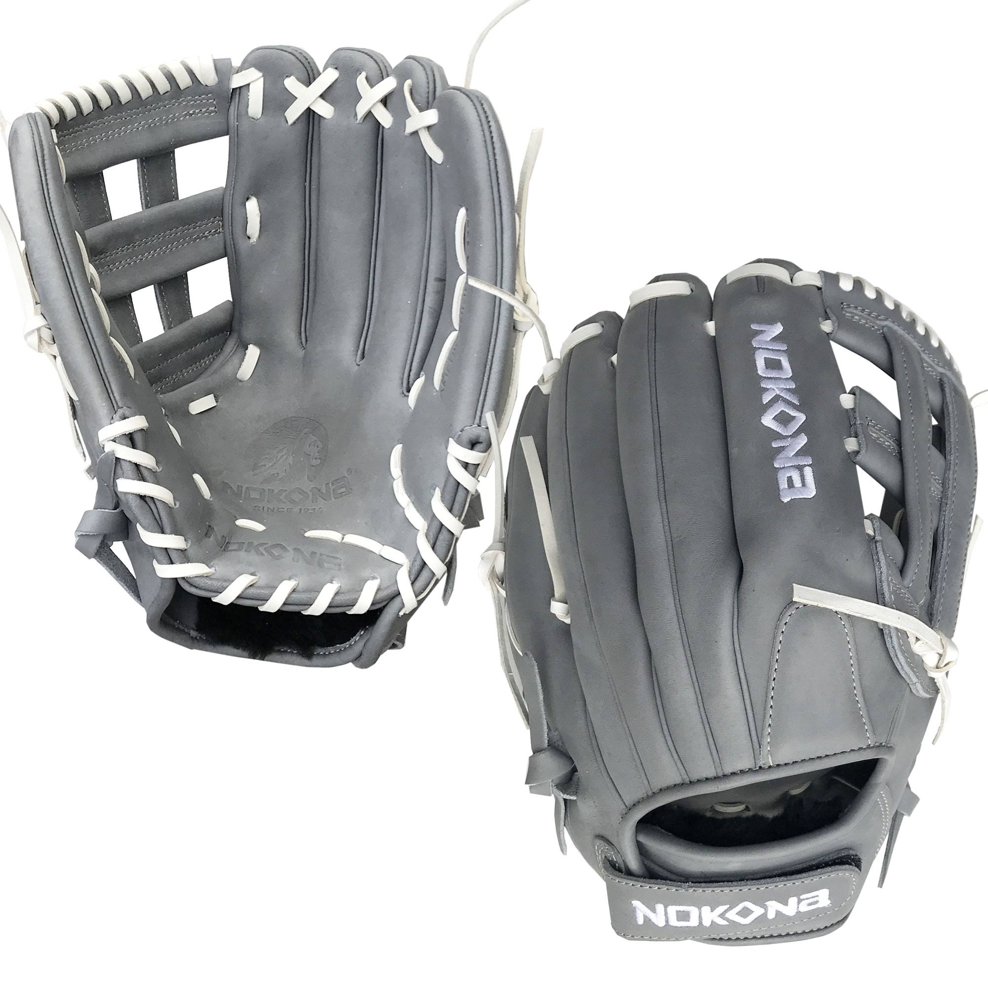 Gray 12.5 inch Fastpitch Softball Glove N11450
