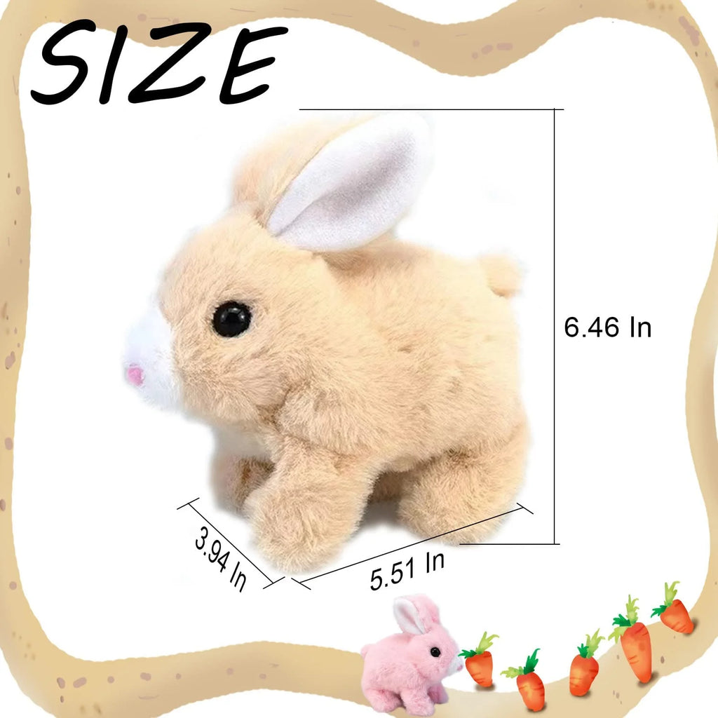 Easter Plush Stuffed Bunny Toy Walking Rabbit Educational Toys for Kids K2553