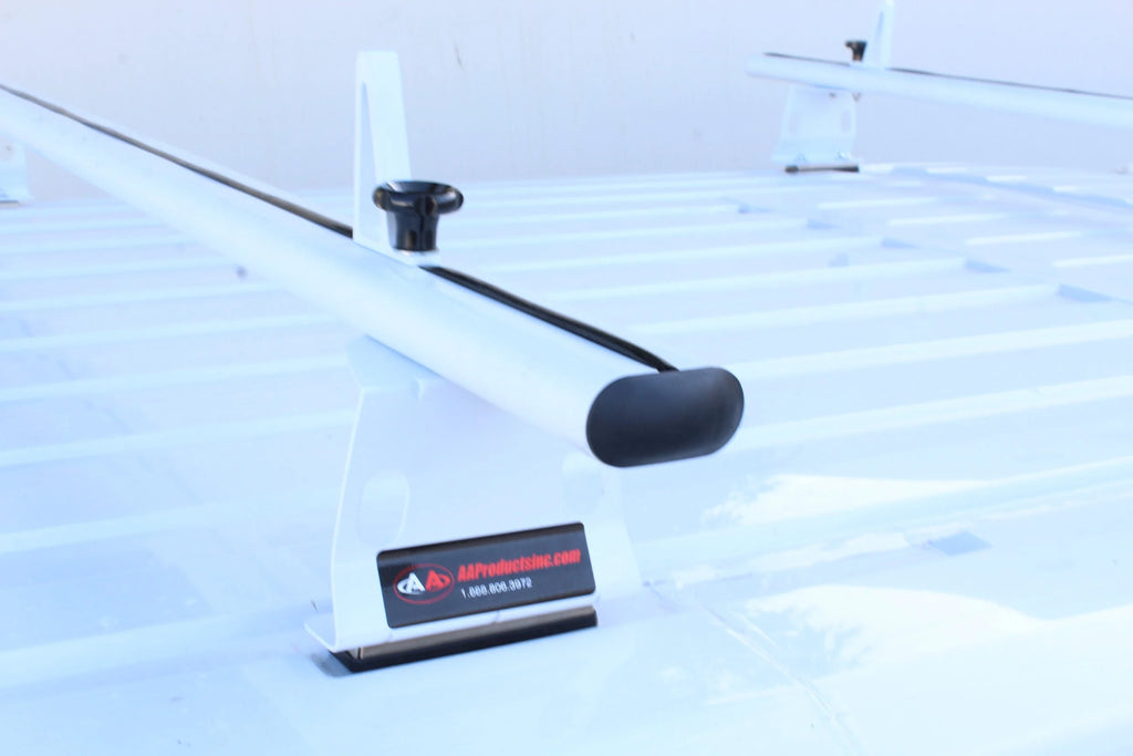 Aluminum 3 Bar Van Roof Rack System With Ladder Stopper White U171