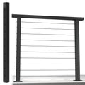 Black Powder Coated Aluminum Post Pack of 2 V68366