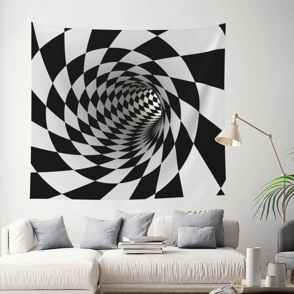 3D Vortex Illusion Tapestry Wall Hanging 60x51in G329
