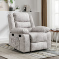 Beige Electric Massage Recliner Chair J6500