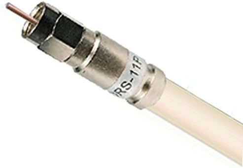 150ft White RG11 Coaxial Cable with Compression Fittings Pack of 2 R244139