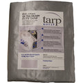 18-ft. x 24-ft. Ultra Heavy-Duty 8 oz/16-mil Poly Tarp Reversible Silver/White J860589