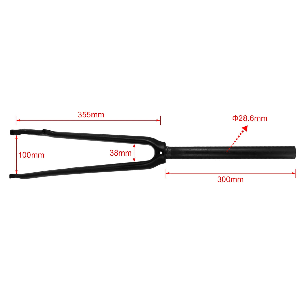 Full Carbon Fiber Road Bike Front Fork for Disc Brake/C-brake 28.6mm 700*23C A94660