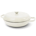 3.8 Quart Enameled Cast Iron Dutch Oven with Lid, Cream White H91759