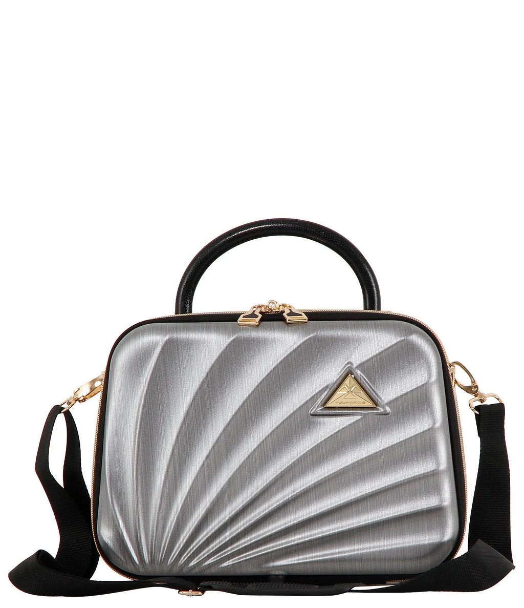 Silver 2-Sided Travel Beauty Case X499371