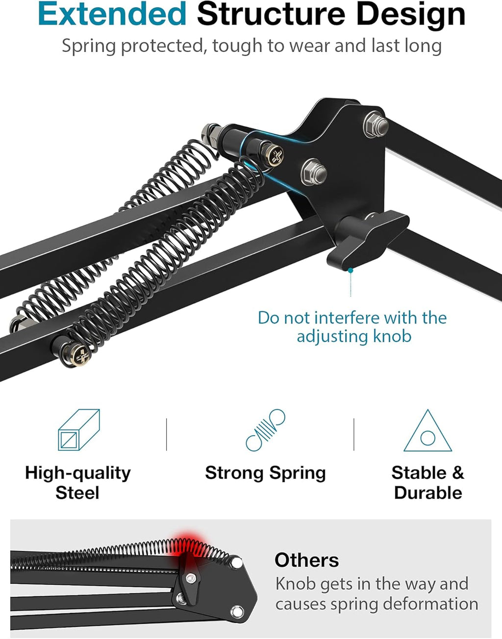Boom Scissor Arm Microphone Stand with Shock Mount, Pack of 2 A256982