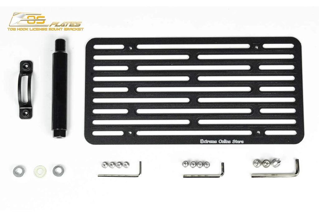 Replacement Front Bumper Tow Hook License Plate Relocator Mount Bracket V5033