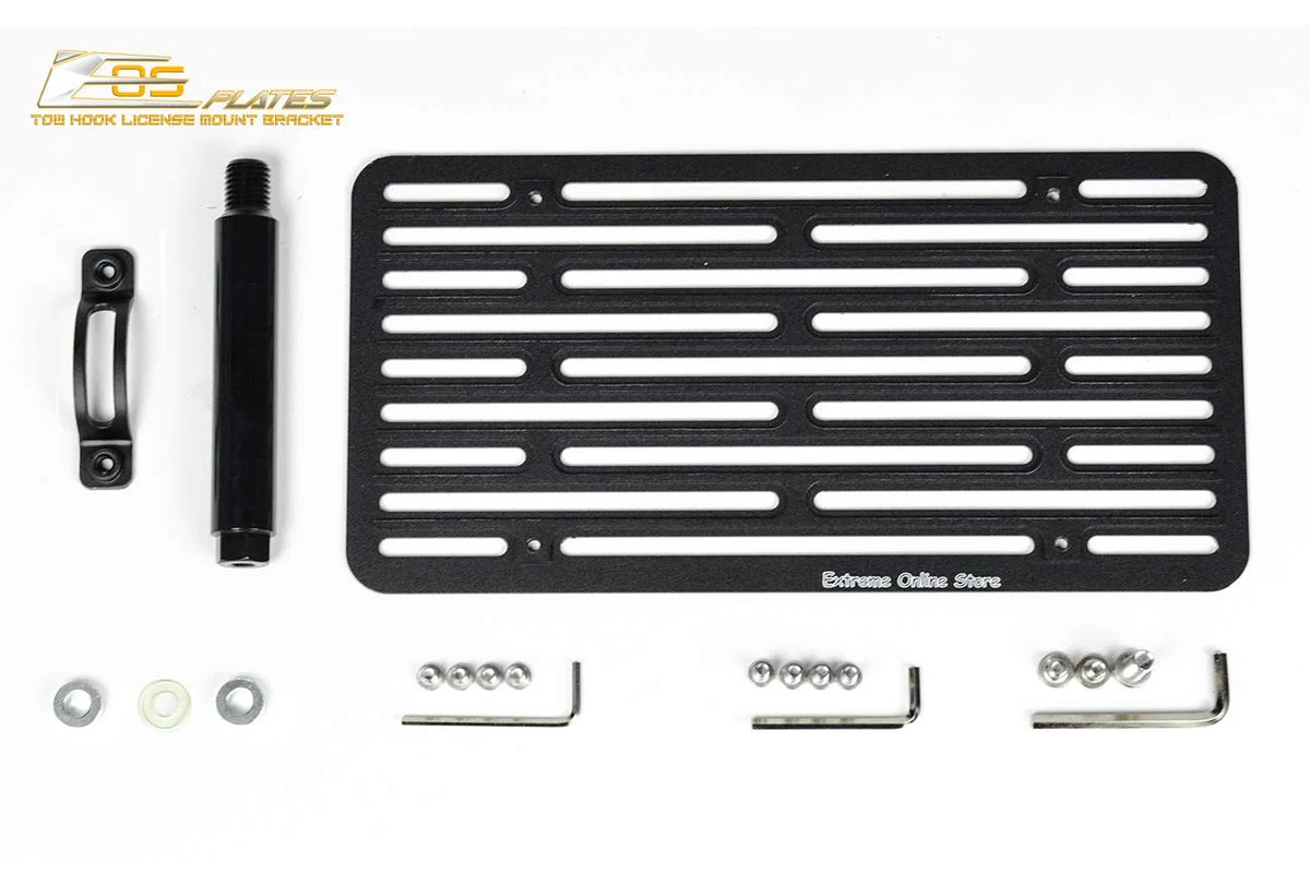 Replacement Front Bumper Tow Hook License Plate Relocator Mount Bracket V5033