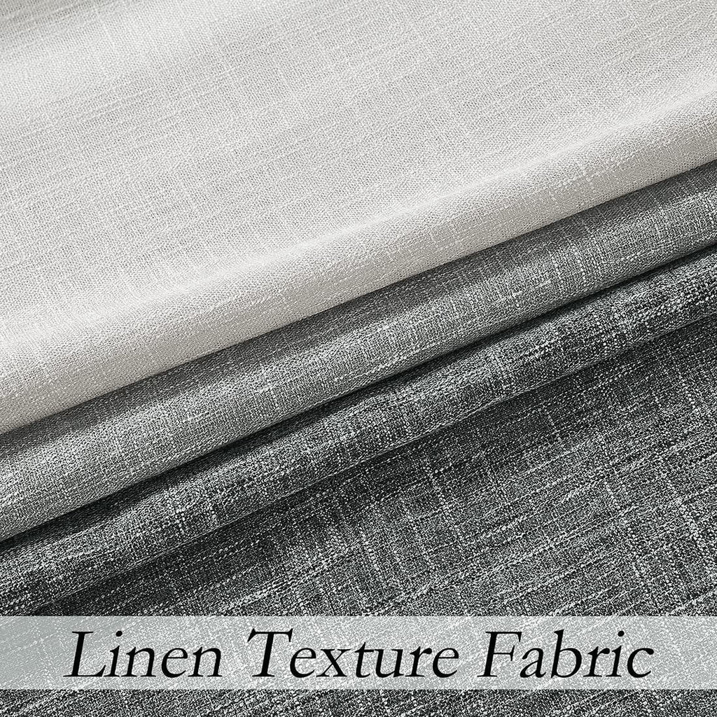 Ombre Gray Semi Sheer Grommet Window Curtain Panel, Cream White to Gray, 40"x84"x2 X429