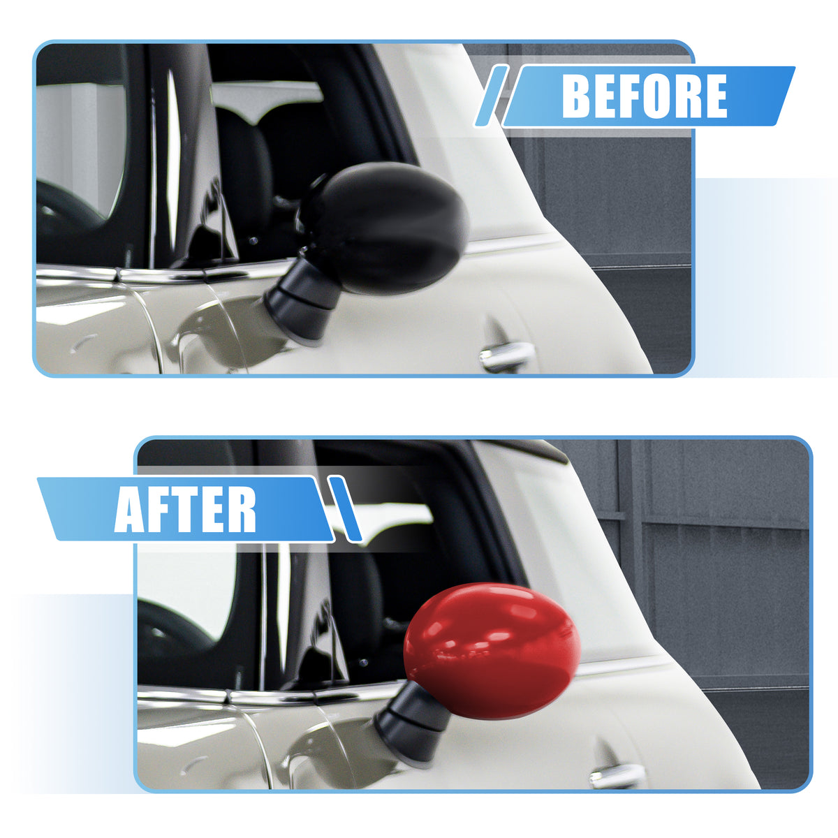 Red Rearview Mirror Cover for Mini Cooper S R50/R53 V4248