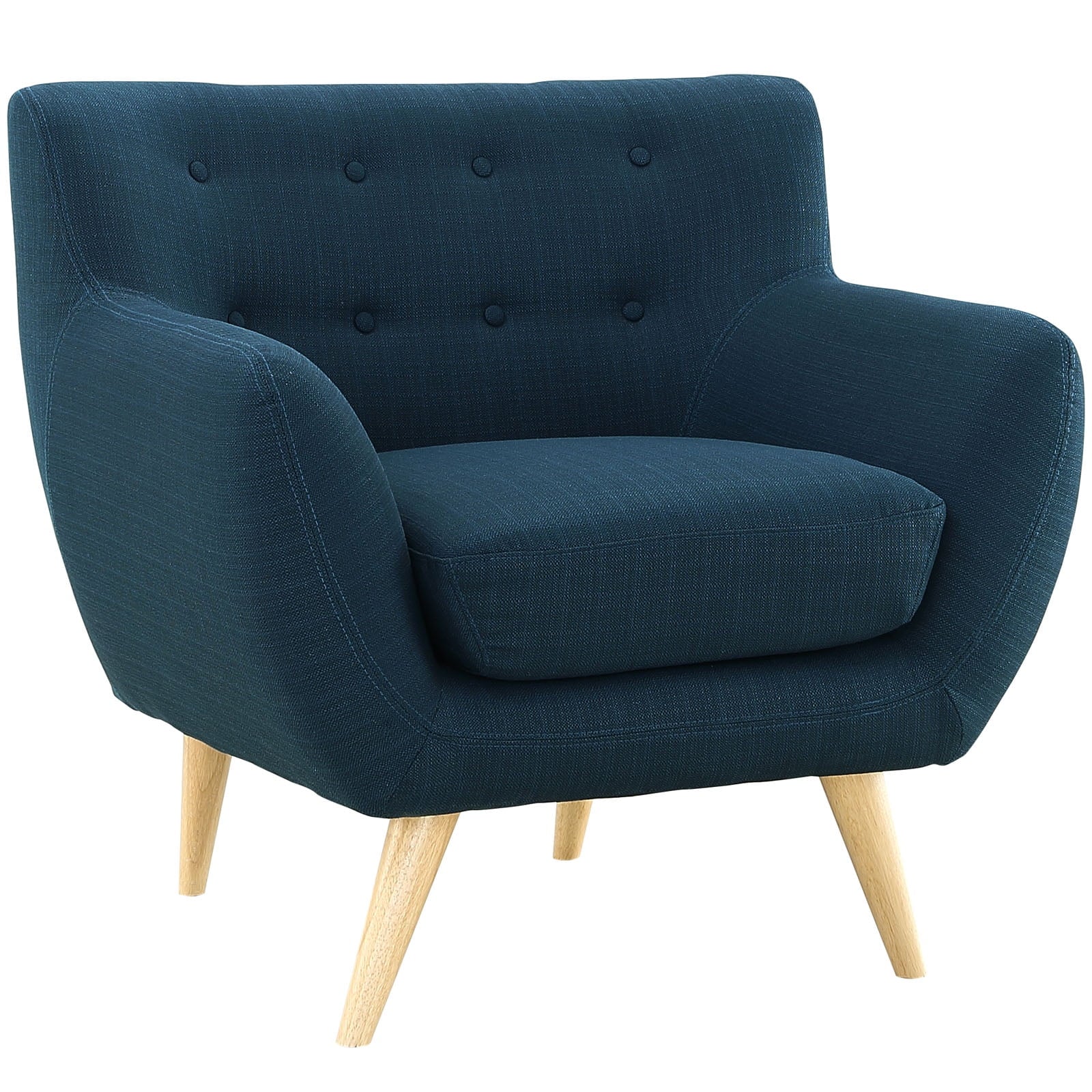 Navy Fabric Three PCS Living Room Set M16097