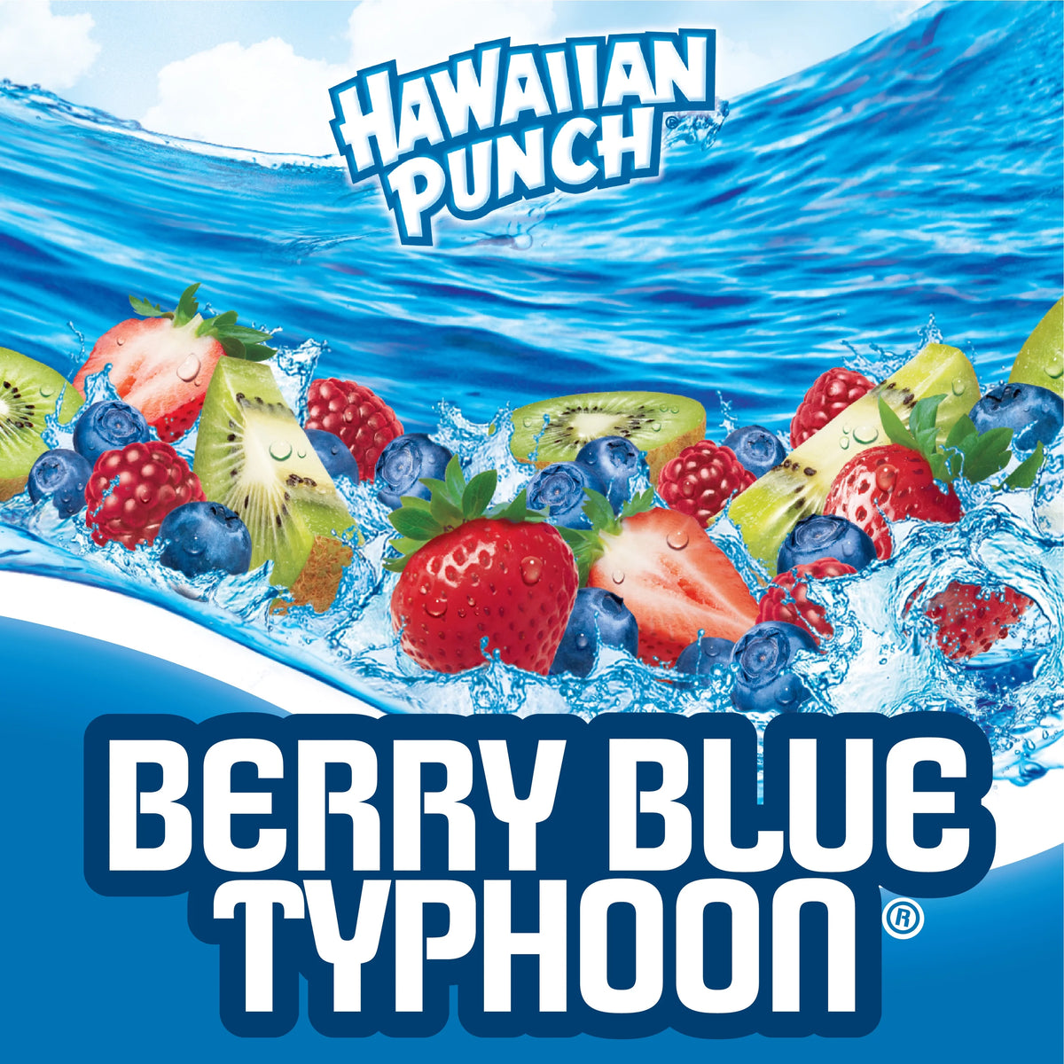 Berry Blue Typhoon Juice Drink, 1 gal bottle W150