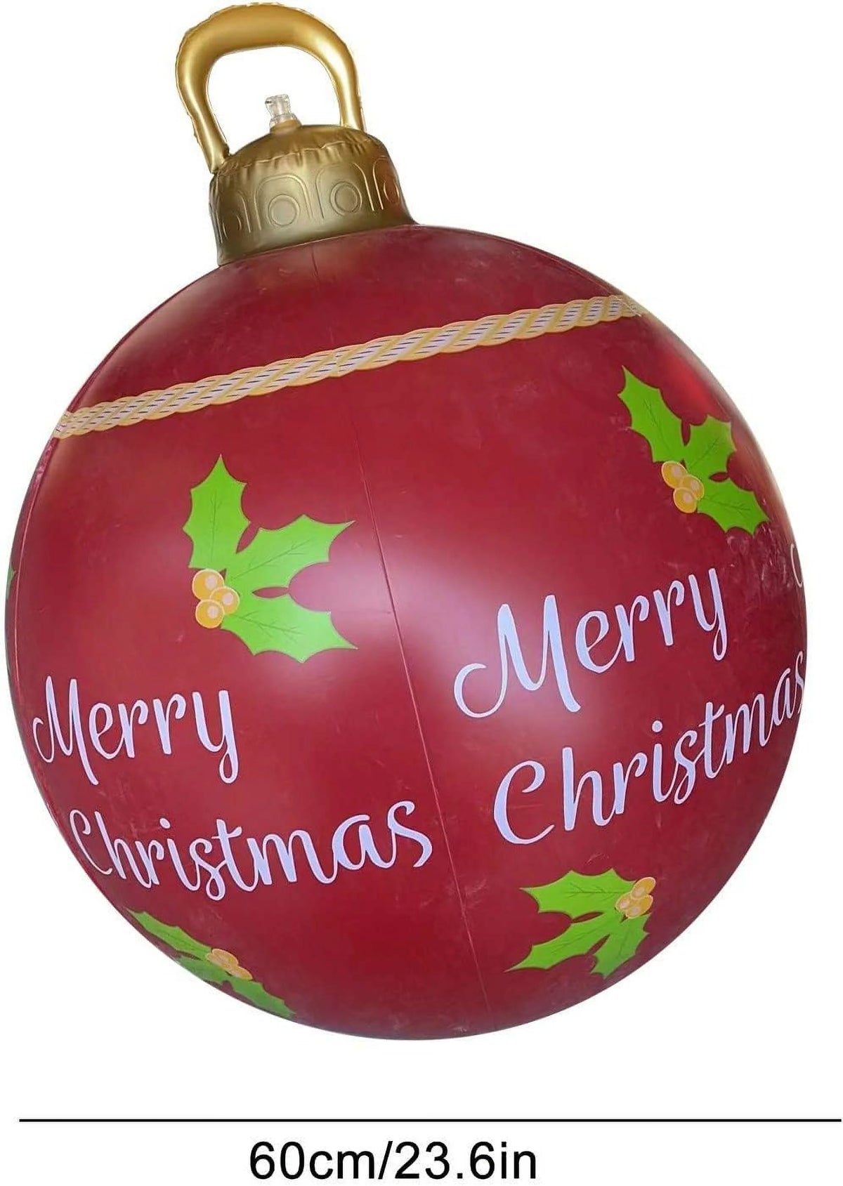 Outdoor Christmas Inflatable Ball PVC 23.6Inch with Pump Z872