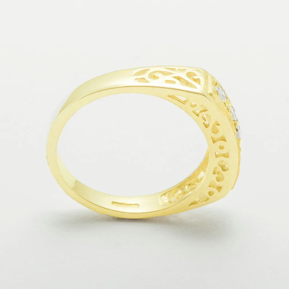 9k Yellow Gold Diamond Eternity Ring K417467