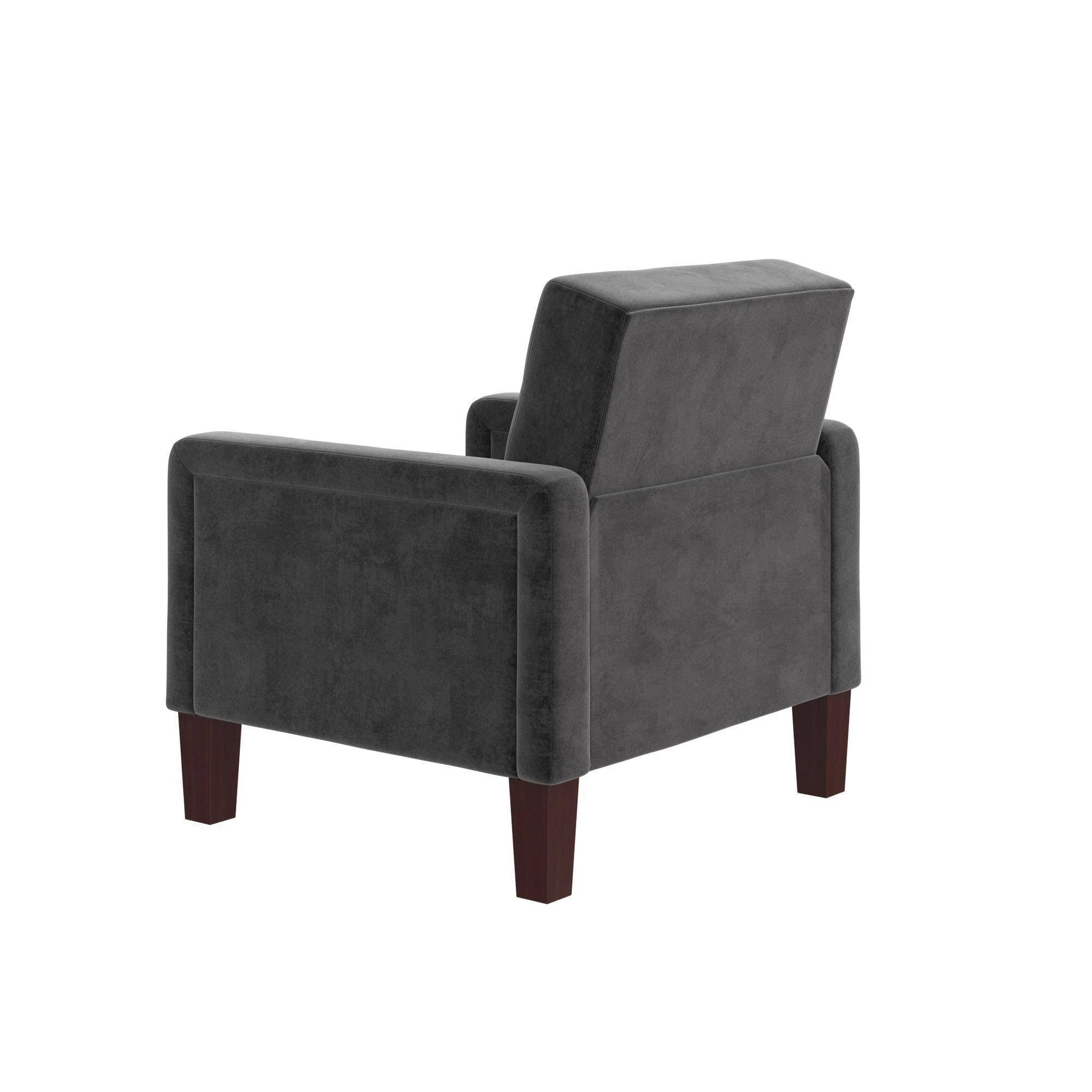 Gray Velvet Accent Chair T5587