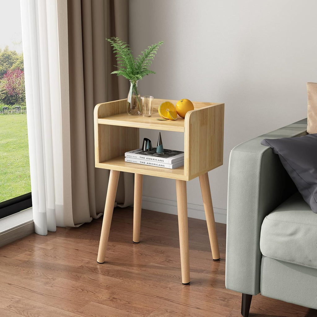 Solid Wood Night Stands Bedside Table Pack of 2 X740