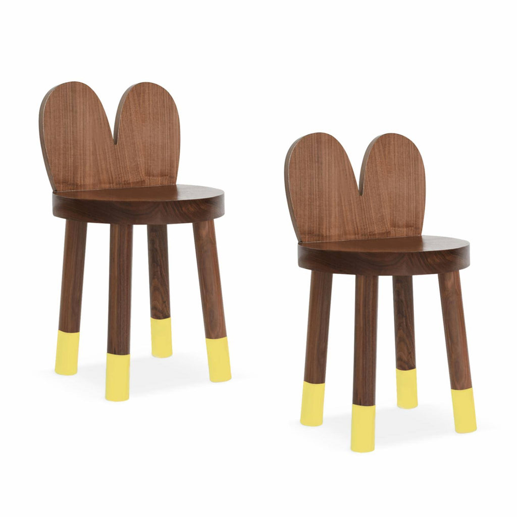 Yellow Kids Chair Set of 2 Q538