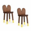 Yellow Kids Chair Set of 2 Q538