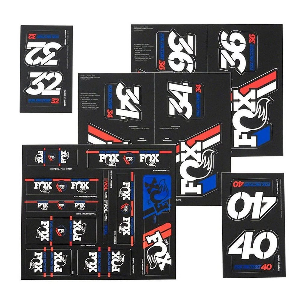 Red/White/Blue Decal Kit for Forks and Shocks V309267
