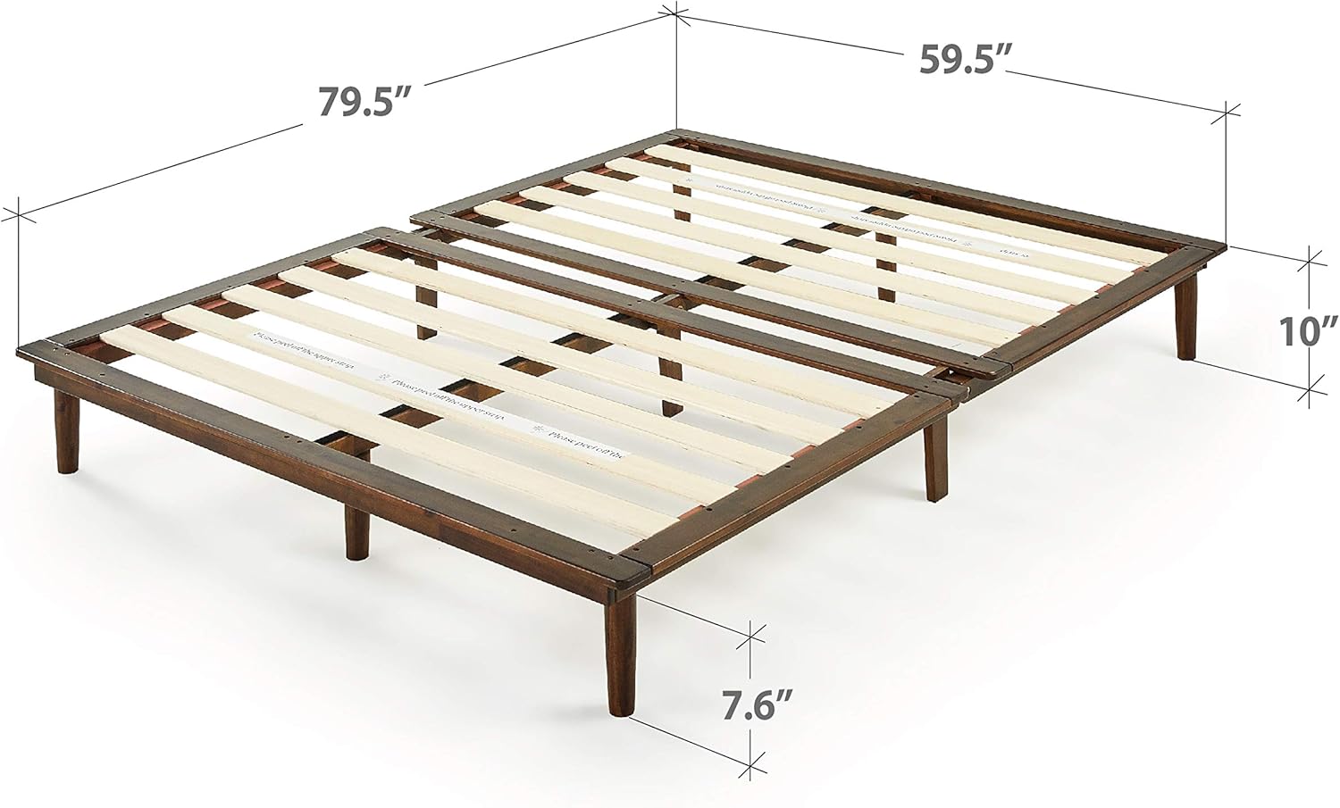 Full Size Solid Acacia Wood Platform Bed Frame W669