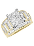 10K Yellow Gold Princess Diamond Engagement Ring (2.0 ct) N5683