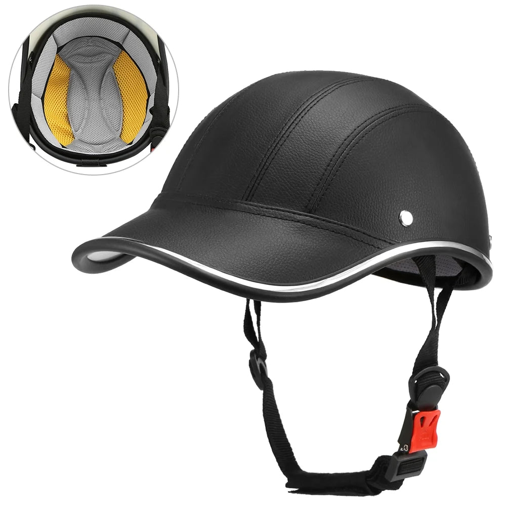 Cycling Safety Helmet Baseball Hat for Motorcycle Bike Scooter X8645