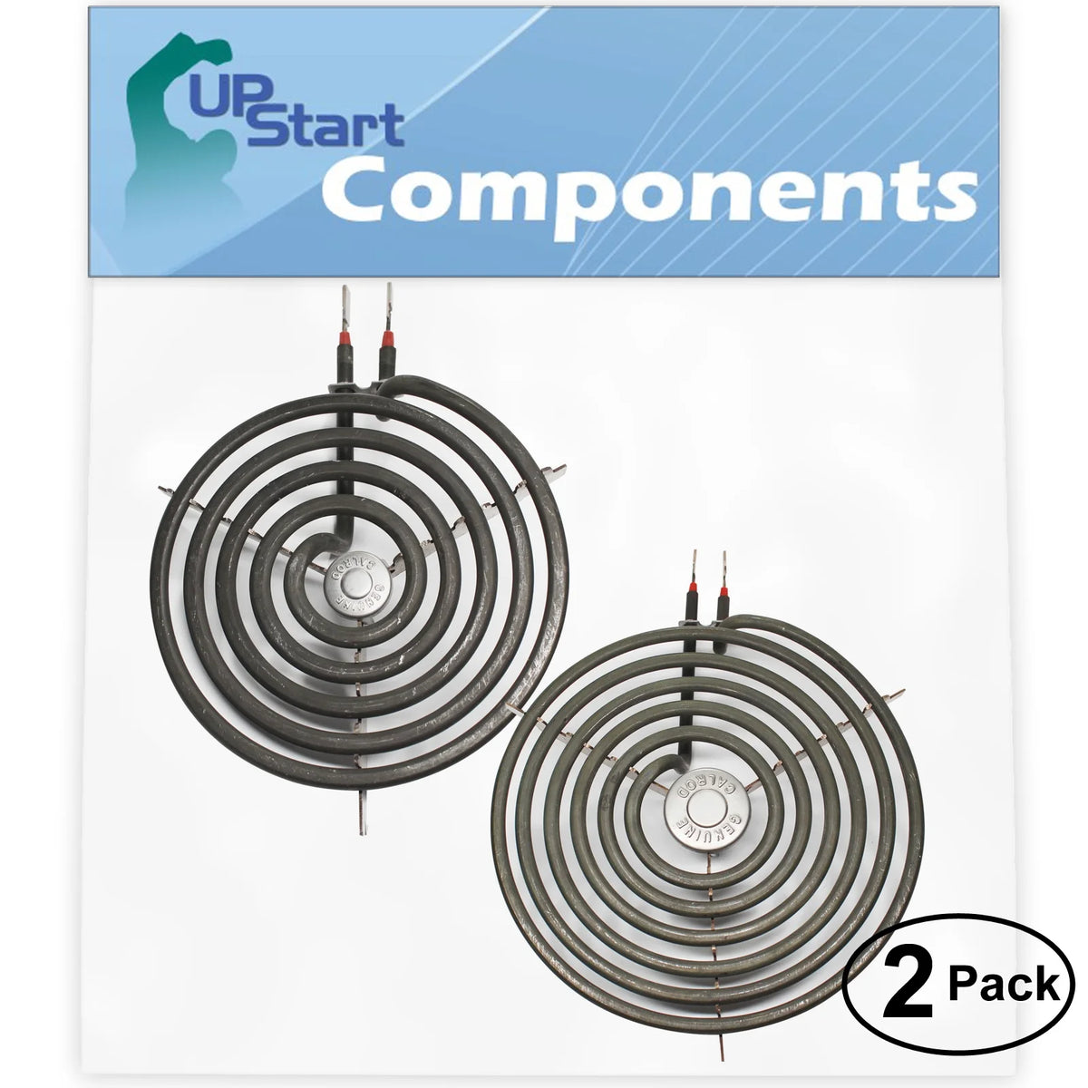 2-Pack 8 inch 6 Turns & 6 inch 5 Turns Surface Burner Elements E8253