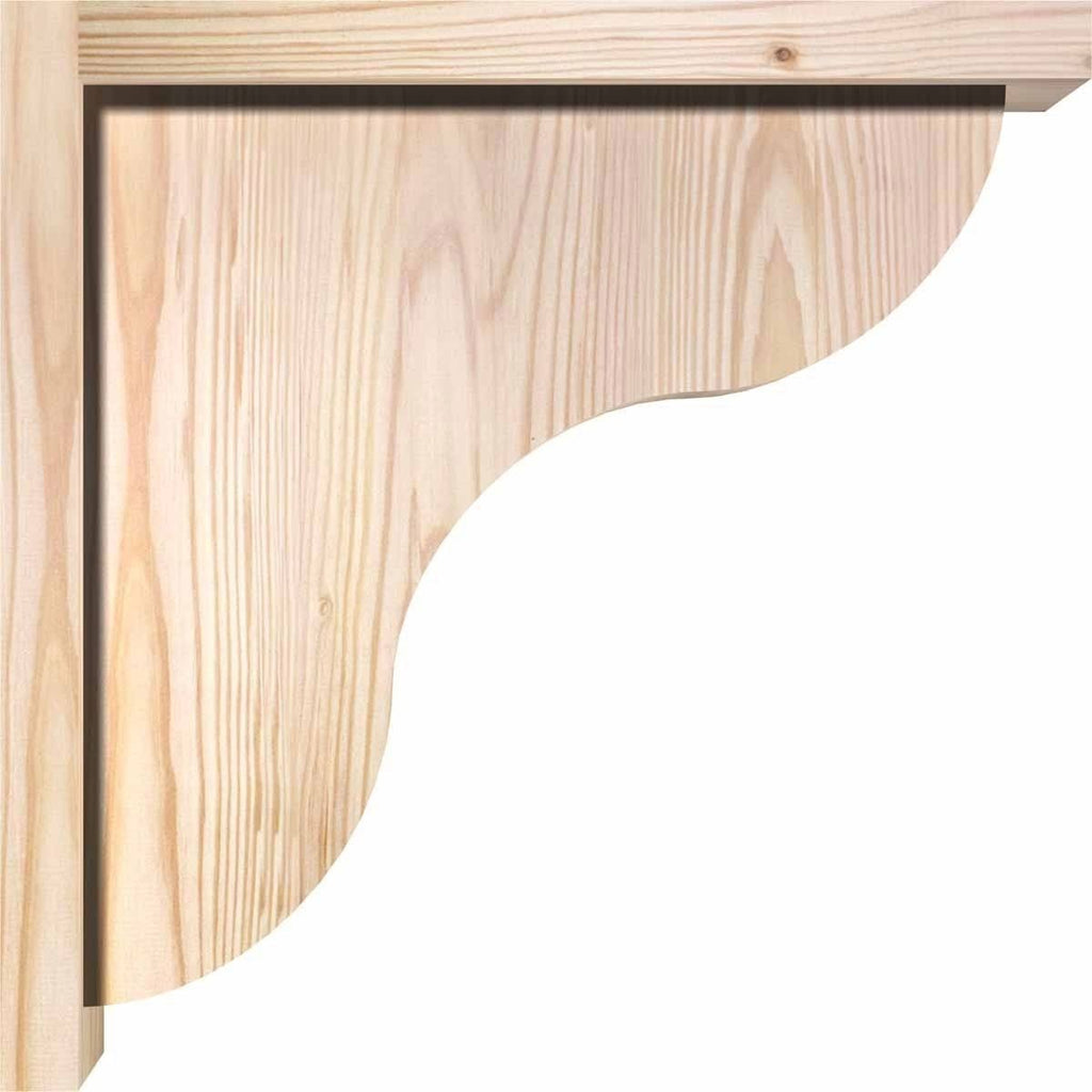 Carmel Smooth Corbel w/Backplate, Douglas Fir Y4863