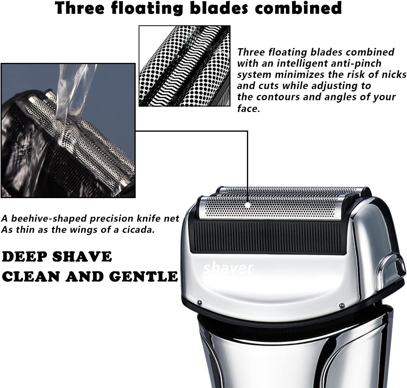 Silver Electric Foil Shaver, Pack of 2 O5515