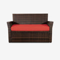 Brown Geranium Loveseat H3599