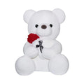 Teddy Bear with Rose Stuffed Animal Plush Toy F228353