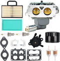 Carburetor Compatible with Briggs and Stratton V-Twin Engine, Manual Choke, Pack of 2 T86509