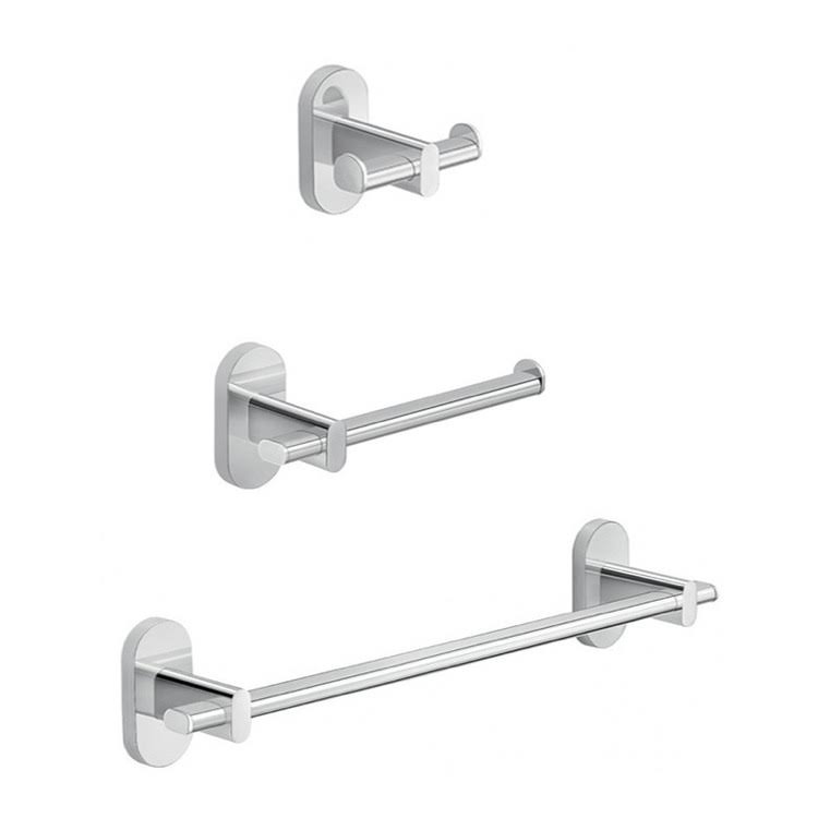 Chrome Bathroom Accessory Set U417864