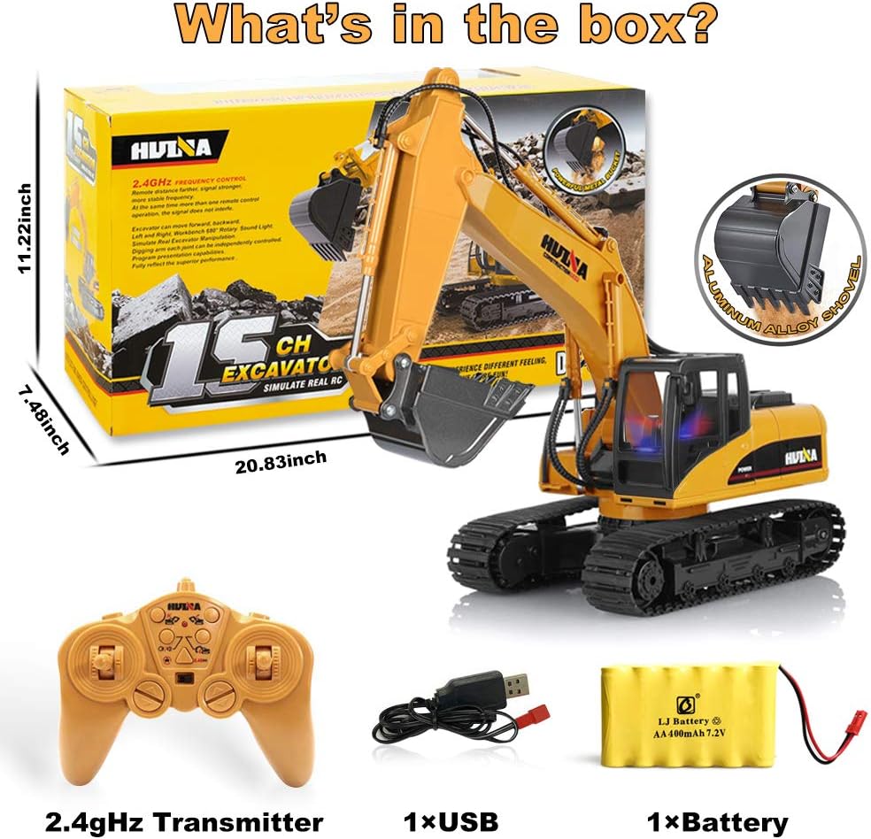 1/14 Scale 15 Channel 2.4Ghz RC Excavator C584