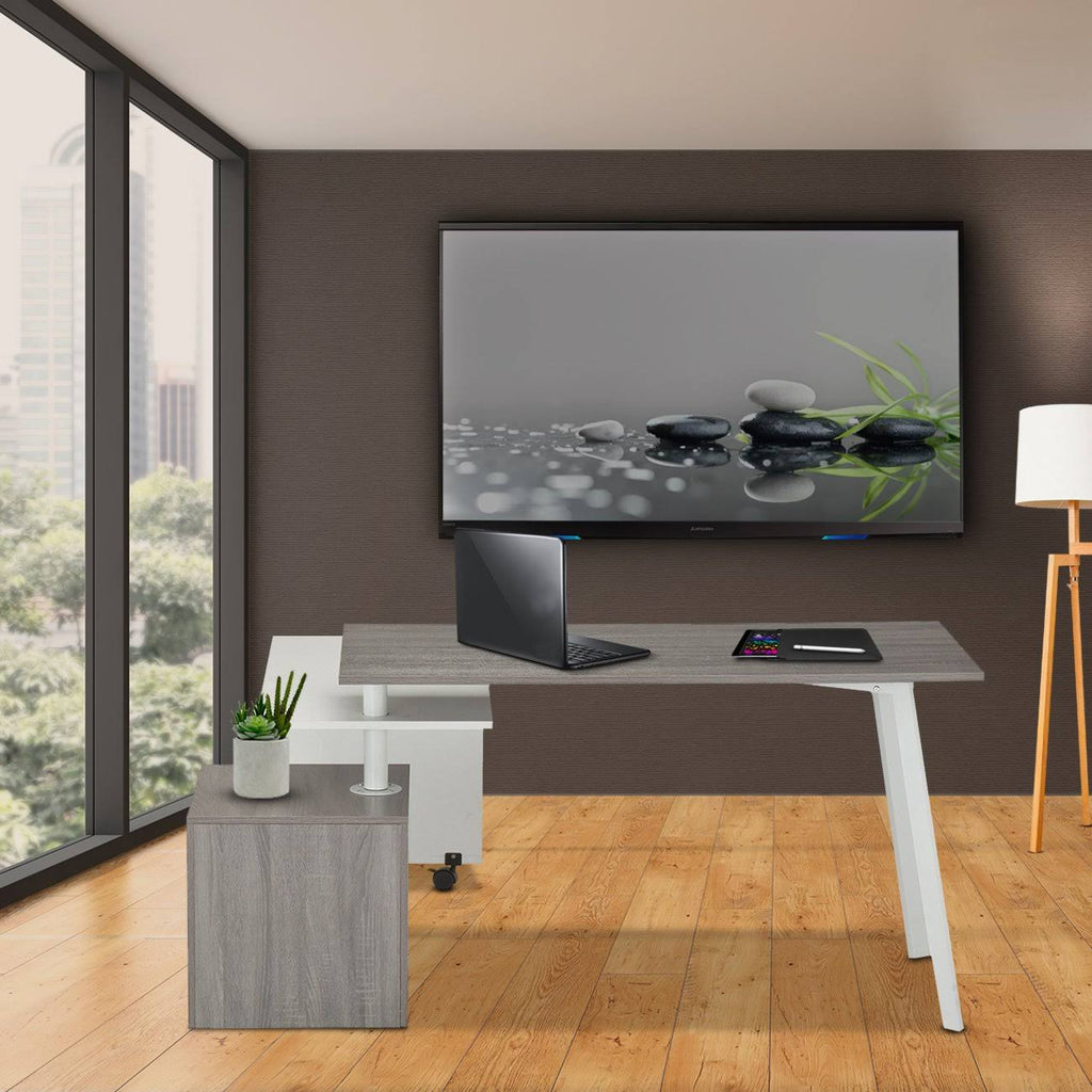 Gray Rotating Multi-Positional Desk N39819