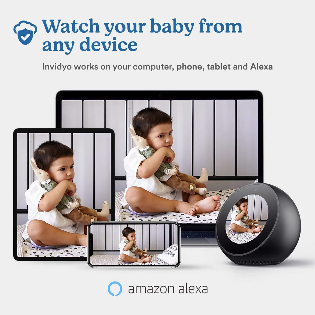 1080P Full HD WiFi Baby Monitor with Night Vision and Two Way Talk U4870