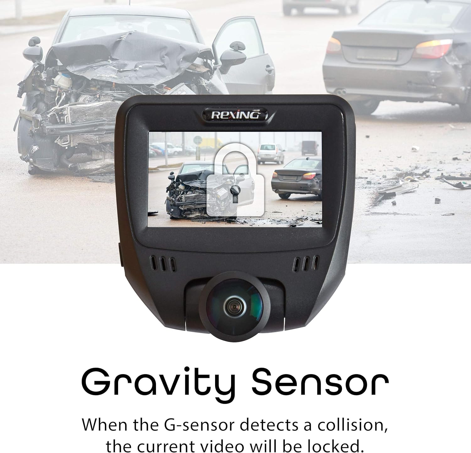 360 Degree Dual Channel Dash Cam with Rear Camera M7670
