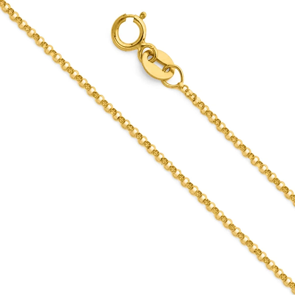 14K Yellow Gold Diamond-Cut Initial Pendant Necklace with 16" Chain T557067