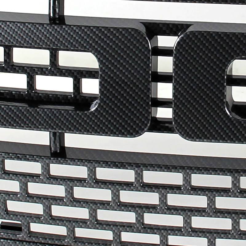 Gray ABS Carbon Fiber Look Front Hood Grille for Ford F150 X3485